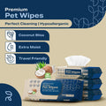 REFRESHIFY Dog Wipes for Paws and Butt - Coconut Scented (Pack of 400) - Pet Wipes for Dogs and Cats - Deodorizing Non T