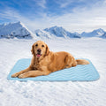 Dog Cooling Mat for Large Dogs, 40"x28" Breathable Self Cooling Crate Mat for Dogs & Cats, Portable Washable Pet Cooling Pad for Kennel, Sofa, Bed, Floor, Car Travel Indoor Outdoor Summer Use