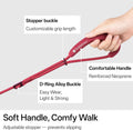 BuddyArmor Hands Free Cat Leash Lightweight 4.1-7.2FT Adjustable Durable Rope Leash with Padded Handle, Versatile Crossbody Waist Lead for Cats Puppy ≤26lbs Outdoor Walking (Olive, S)