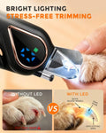 2-in-1 Dog Nail Clippers & Cat Grinder with Dual LED Lights