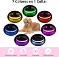 PcEoTllar Light up Dog Collar, Safe for Night Walking, Adjustable, Pink, M