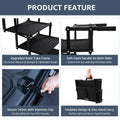 Oiilores Foldable Dog Stairs for Large Dogs - Extra Wide Pet Ramp for Cars, SUV, Non-Slip Surface, Supports Up to 250 Lbs, 5 Steps