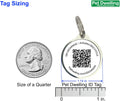 Pet Dwelling Easy Scan QR Code Pet ID Tag for Dogs & Cats