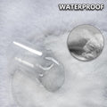 AIWEK Dog Blankets Waterproof Pet Blanket Paw Printing Super Soft Warm Fluffy Facecloth Sofa Car Bed Protector, Urine Proof Washable for Puppy Large Dogs & Cats 40"*30" Beige