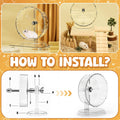 9.5 Inch Hamster Wheel, Silent Exercise Wheel with Cage Accessories