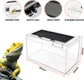 Reptile Growth Reptile Terrarium,10 Gallon Reptile Tank 20" x 10"x 11",for Insect，Fish，Tarantula，Hermit Crab，Jumping Spi