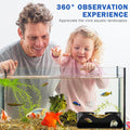 Aquarium Cave Tunnel, 2 Hole Fish Tank Hideout for Gravel or Sand Setup