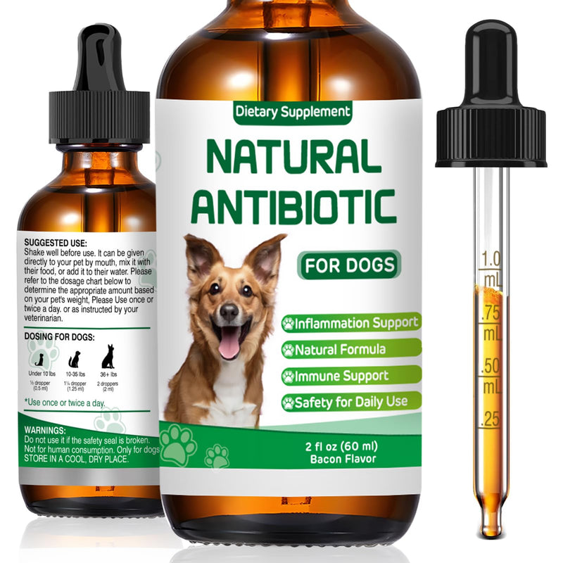 RUAKPL Antibiotics for Dogs,Natural Antibiotics for Dogs,Dog Antibiotic,Pet Antibiotic, Dog Multivitamin, Supports Allergy and Itch Relief,Dietary Supplement,Natural Herbal Supplement