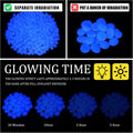 Sasylvia 3000 Pcs Glow in the Dark Rocks Outdoor, 1 Inch