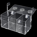 Fish Breeding Box, Acrylic Fish Isolation Box,Fish Separator for Aquarium, Aquarium Incubator with Suction Cups for Baby