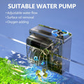 5 Gallon Fish Tank Kit with Filter Light with Timer, Lid Rimless Glass