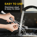 2pcs Reptile Feeding Tongs, Feeding Spoon, Stainless Steel Aquarium Feeding Tools, Curved Long Tweezers 10.6 in, Long Sp