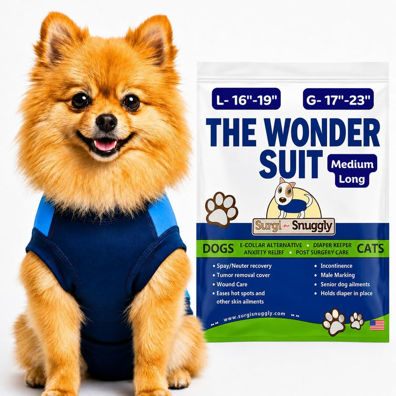 Surgi Snuggly Dog Surgery Recovery Suit, Cone Alternative, Spay/Neuter ML
