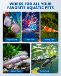 BAOSHISHAN 4-Head Aquarium Fan with Adjustable 5 Speeds & 5 Timer Settings