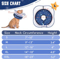 Toptakeit Elevated Inflatable Dog Cone Collar to Stop Licking, Dog Donut Collar After Surgery, Soft Pet Cone Alternative for Small Medium Large Dogs