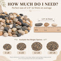 NUPICK 6 lb Aquarium Gravel, 1/4" Ph-Natural Pea Gravel for Fish Tank