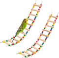 11-Step Bird Ladder Bridge,21.26 x 3.15 inch Raw Wood and Edible Dye