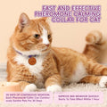 Calming Collar for Cats, 4 Packs Adjustable Calming Cat Collar with Pheromone Scent, with Yellow Gold Pendants, 120 Days Calm Relief for Anxious Cats, 15 Inch, Purple