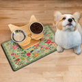 Absorbent Pet Dog Bowl Mat for Food and Water, Pet Cat Food Feeding Mat with Non Slip Rubber Backing, Dog Food Mats for 