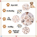 Rezutan Upgraded Dog Blankets for Large Dogs, Dog Cat Blankets Washable 50" x 60", Soft Pet Mat Throw Cover for Kennel Crate Bed, Cute Paw Pattern, Dog Blanket, Pet Blanket （1 Pack White）
