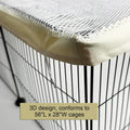 Cage Cover, Ventilated Mesh Top for C&C Midwest Guinea Pig Cage, Breathable & Escape-Proof Small Animal Enclosure Lid wi