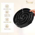 JASGOOD Slow Feeder Dogs Bowl for Large Medium Dogs,Anti-Gulping Pet Slower Food Feeding Bowls Stop Bloat,Preventing Choking