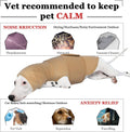 ROZKITCH Anxiety Dog Vest, Thunder Jacket with Hoodie Soft Ears Cover, Hoodies Vest for Dogs for Fireworks Travel Vet Visit 4th of July Holiday Christmas Khaki XL