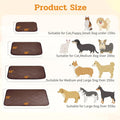 NWK Self Warming Thermal Pet Mat for Dogs and Cats (Coffee Brown, Small)