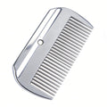 2PCS Polished Aluminum Horse Combs, Portable Pet Grooming Combs, Universal for Horses and Pets