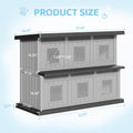 Fancyango Cat House Bed Cave, Cat Houses for Outdoor Cats, Grey-Black
