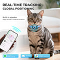 Cat GPS Tracking Collar (iOS & Android), Bluetooth GPS Dog Tracker Blue 2P