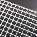 RLECS 2pcs 30cm x 15cm Plastic Grid Divider Tray Egg Crate Louvre Aquarium Fish Tank Bottom Isolation, White