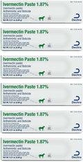 Jeffers Ivermectin Paste 1.87%, 6ct