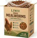 11LB Dried Mealworms for Chickens, Laying Hens, Ducks & Wild Birds