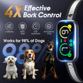 Smart Dog Bark Collar with Advanced Bark Detection, 4 Adjustable Training Modes, Beep, Vibration, Rechargeable Barking C