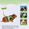 Guinea Pig Harness and Leash，2packs Guinea Pig Clothes Baby Ferret Rats Hamster Soft Mesh Harness Leash for Decoration，H