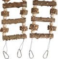Natural Pepper Wood Hanging Pet Bridge & Swing, Rat & Hamster Climbing Toys, Bird Cage Accessories, Suitable for Parrot, Rat, Squirrel, Sugar Gliders