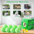 Cat Deterrent Outdoor, Natural Peppermint Oil Cat Repellent Outdoor, 10 Pack Cat Deterrent Balls Outdoor Indoor to Keep 