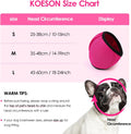 KOESON Dog Calming Hoodie Adjusable No Shake Ear Wraps for Dogs, Grey S