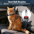 Cat Harness and Leash Set, 3-in-1 Escape Proof Adjustable, Comfortable Soft Lightweight, Safe, Easy to Wear, Walking Tra