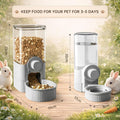 Hanging Automatic Food and Water Dispenser, Gravity Rabbit Feeder Set, Cage Cat Food Bowl Dog Feeding Station for Puppy 