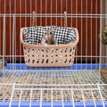 DEAYOU 2 Pack Rat Hammock for Cage, Chew Proof Small Animal Hanging Basket Bed with Hooks, Chinchilla Hideout Ferret Cag
