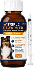 Dog Dewormer Liquid for Dogs and Puppies, Wormer for Tapeworms, Roundworms & Hookworm