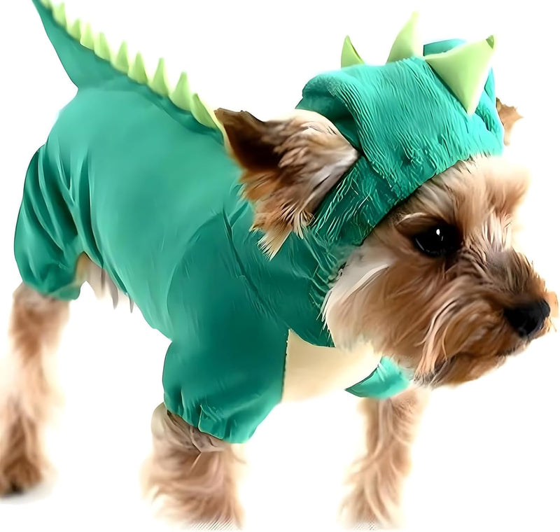 Hotumn Dinosaur Dog Halloween Costume Pet Dino Hoodie for Small Dogs