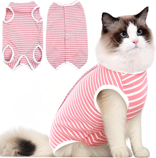 Cat Recovery Suit for Male and Female Surgical Post Surgery Soft Surgery Recovery Suit Onesie for Cats,E-Collar Alternat