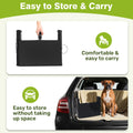 Foldable Dog Car Steps - Upgraded Non-Slip Pet Stairs for Large Dogs, Portable Metal Frame Dog Ramps for High SUV, Truck and Cars, Lightweight Pet Ladder with High Load-Bearing Capacity (5 Steps)