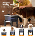9L/2.38Gal Dog Water Fountain Elevated with 4-Height Adjustable Stand, FeelNeedy Large Pet Water Dispenser with Durable 