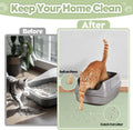 Silicone Cat Litter Mat for Litter Box 40”x28” Large Cat Mat