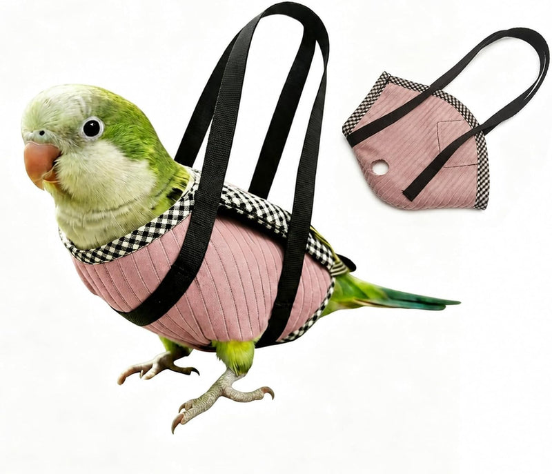 Parrot Outdoor Walking Bag, Escape-Proof Bird Carrier for Small to Large Birds, Secure Outdoor Bird Cage with Anti-Escap
