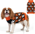 KYEESE Dog Halloween Sweater for Small Dogs Knit Pet Outfit with Pumpkin
